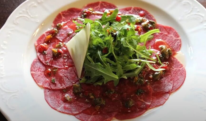 Carpaccio recipe serve