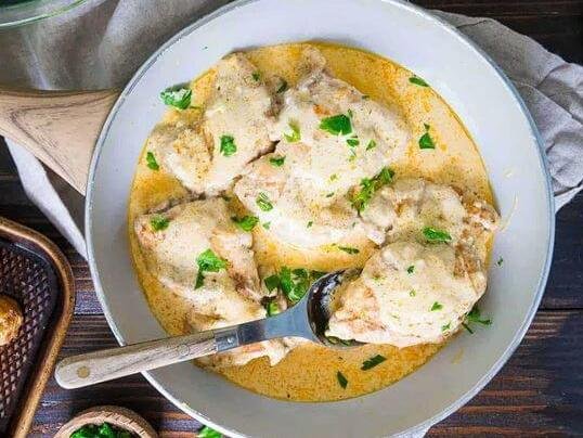 Chicken in Cream Sauce Recipe main img