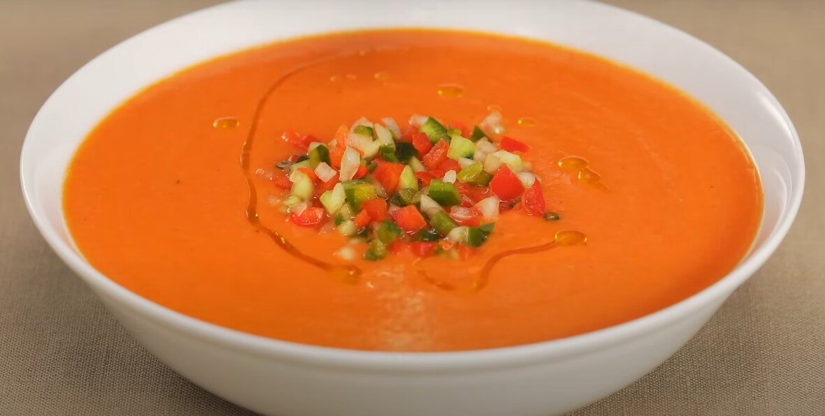 Gazpacho soup recipe serve