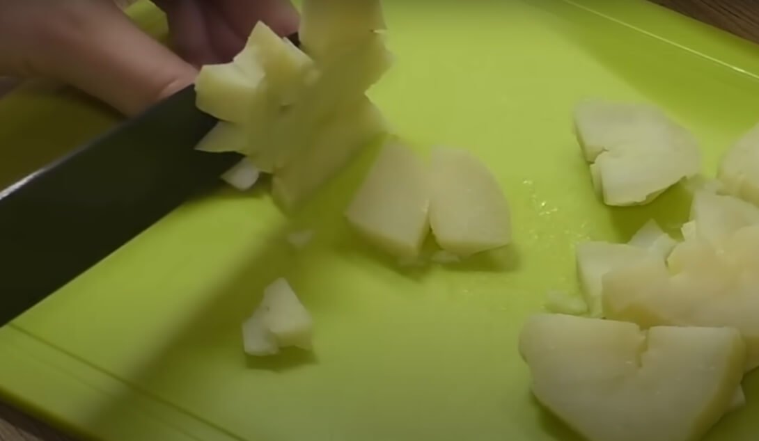 Vinaigrette Salad recipe cut potato