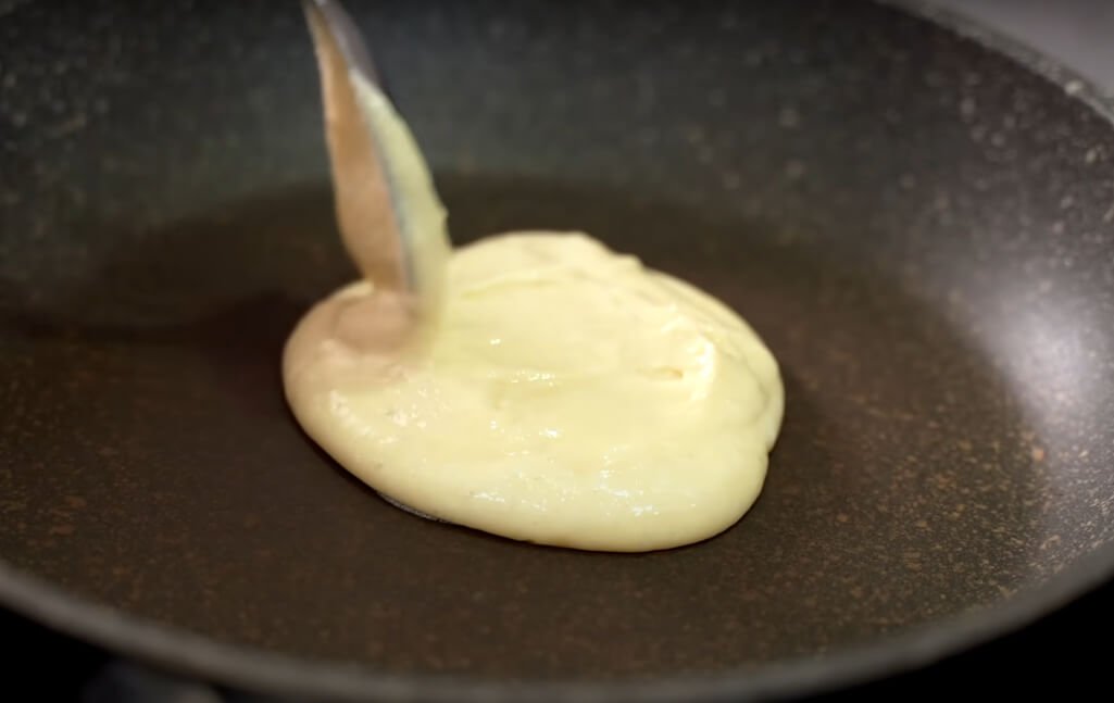 Classic Pancakes Recipepour batter onto skillet