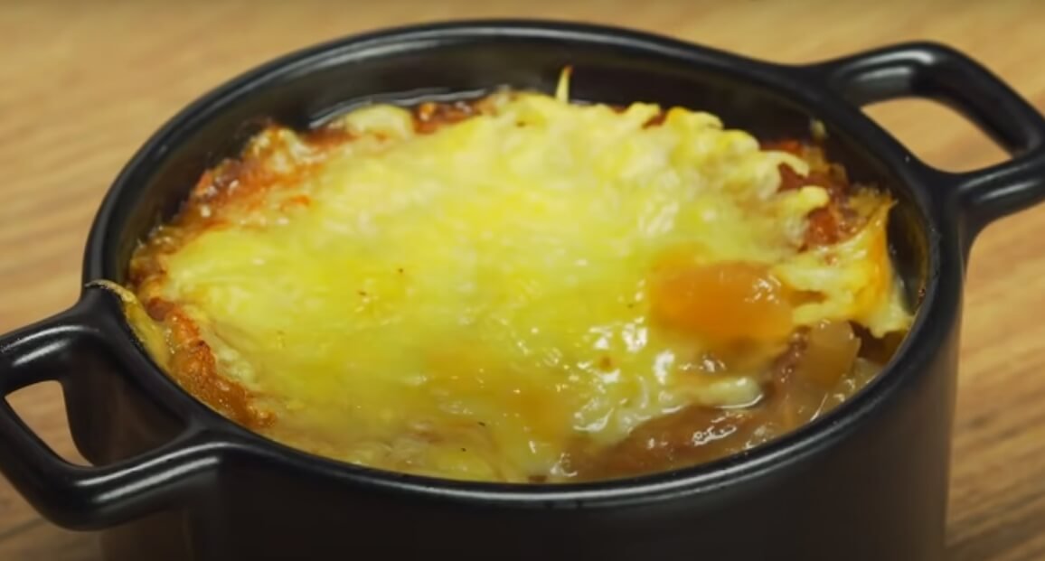 French Onion Soup Recipe put in oven